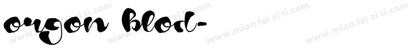 orgon blod字体转换